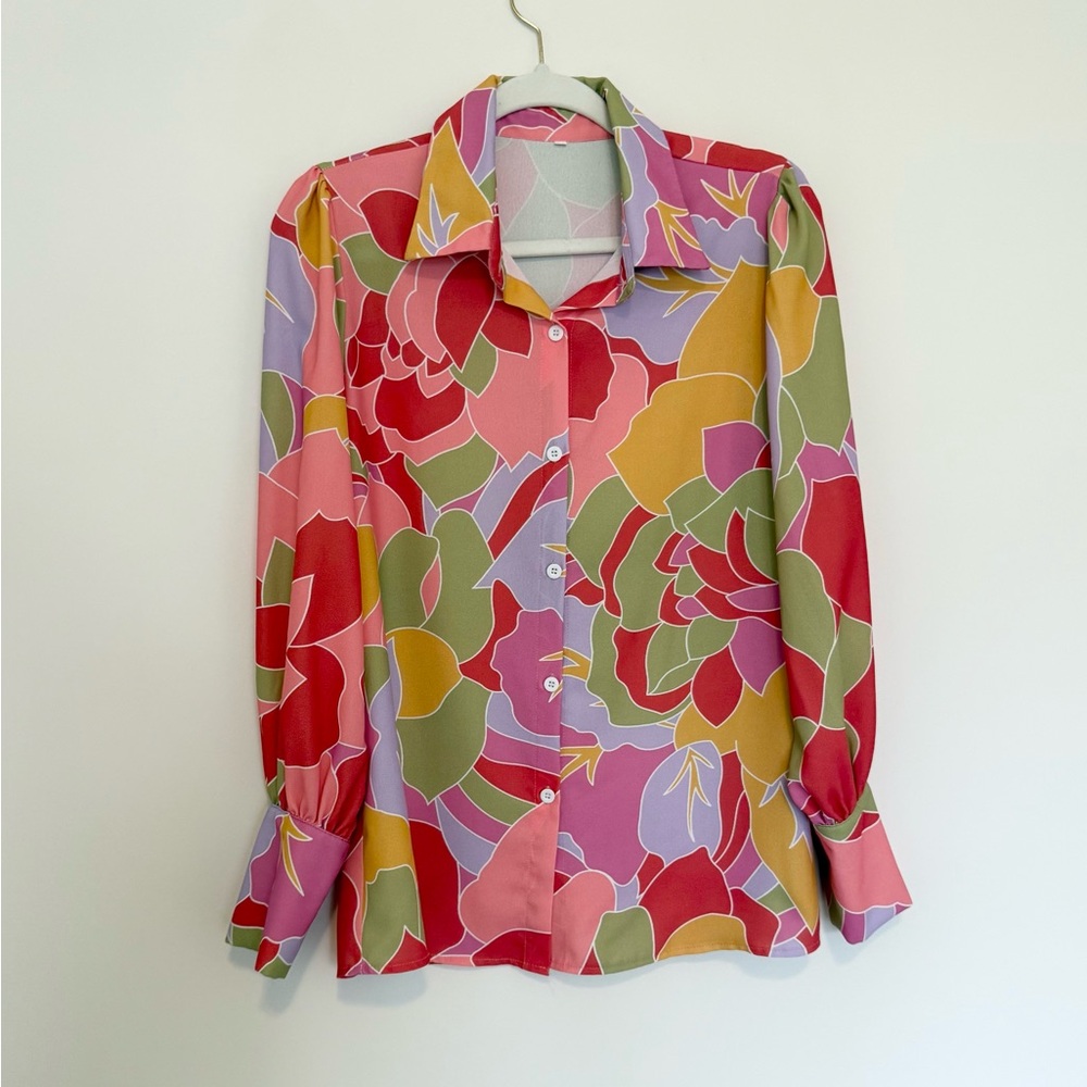 Floral Multicolor Women's Top